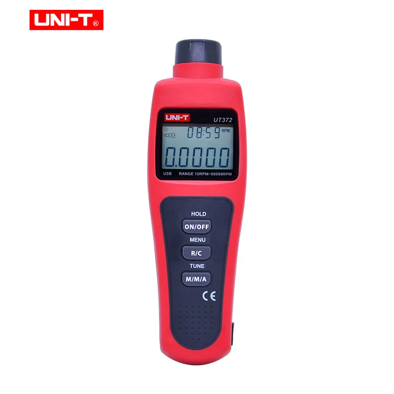 UNI T UT372 бесконтактные Тахометры целевой диапазон оборотов в минуту 10 ~ 99999