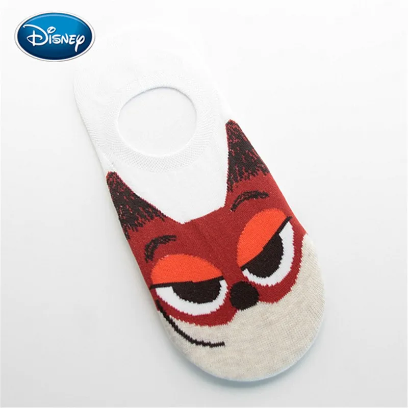 Disney/женские милые весенне-летние носки-башмачки с мелким носком и изображением милых маленьких животных; впитывающие пот низкие невидимые носки