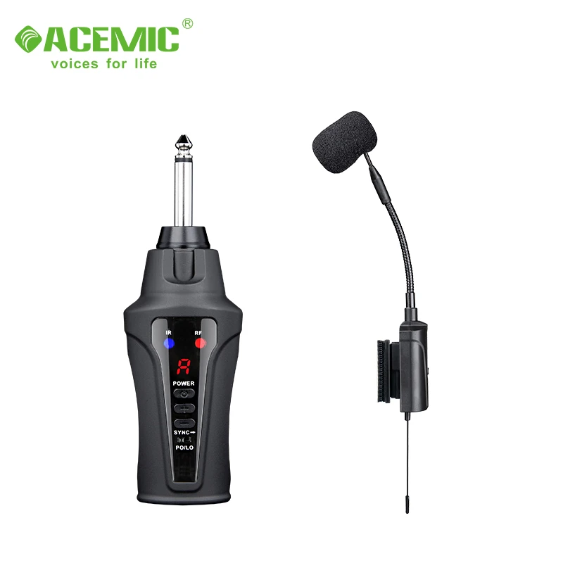 ACEMIC AT micrófono inalámbrico profesional, instrumento de cuerda guitarra acústica|micrófonos| - AliExpress