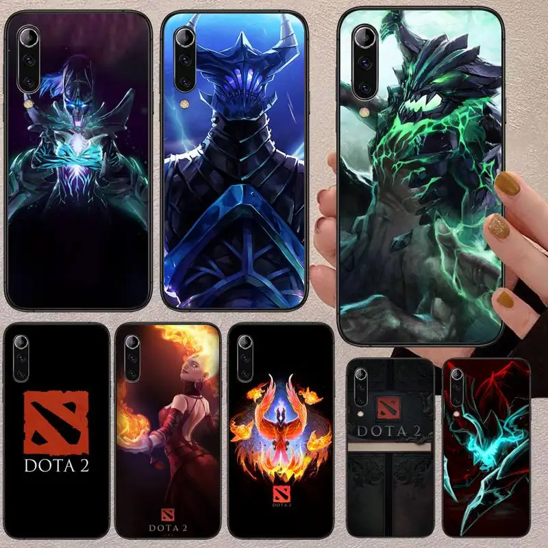 Чехол для телефона Dota 2 Game Xiaomi Mi 8 Lite 9 SE 10 10T Pro 11 черный силиконовый мягкий чехол Series