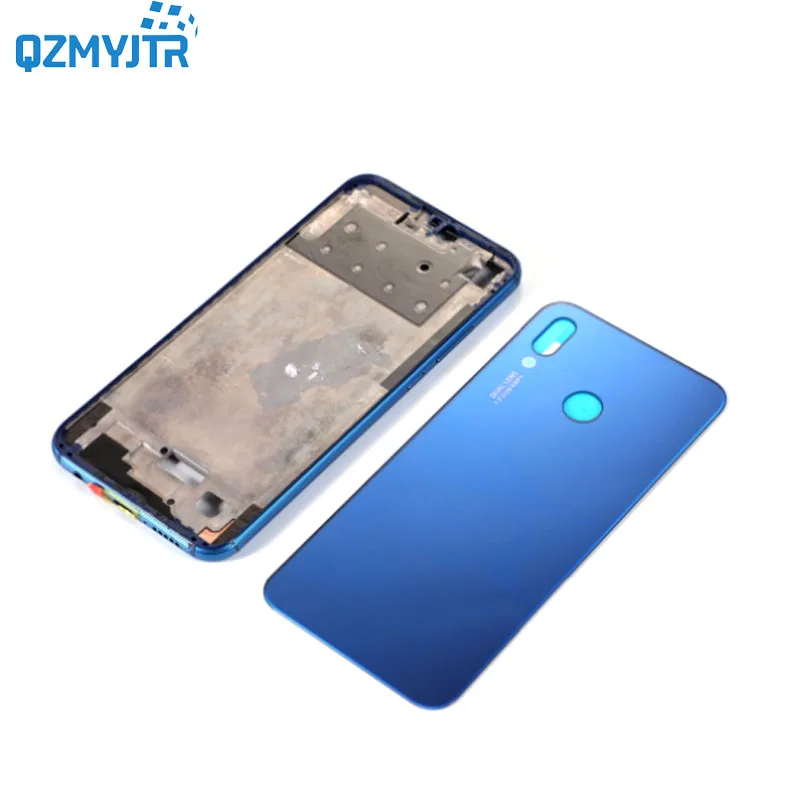 2 together blue Замена для huawei p20 lite/nova 3E средняя рамка Передняя ЖК-Крышка корпуса безельные шасси+ задняя крышка батареи с инструментами - Цвет: 2 together blue