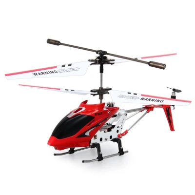 Original SYMA 3.5 channel remote control helicopter 2.4G remote control drop-resistant rechargeable helicopter children's toys - Цвет: S107G  red