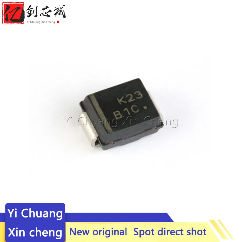 

50PCS MBRS1100T3G DO-214AA MBRS1100 DO214AA 1100 Code B1C Schottky Diode 100V / 1A New and original