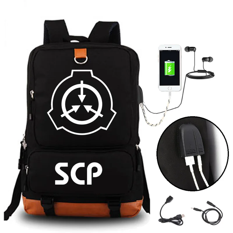 SCP Локация рюкзак школьные рюкзаки для мальчиков и девочек студенческие сумки USB