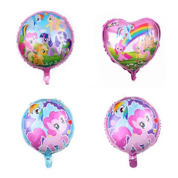 

My little pony 18 inch round balloon heart shaped pony aluminum film balloon birthday theme party decoration gift for children 2