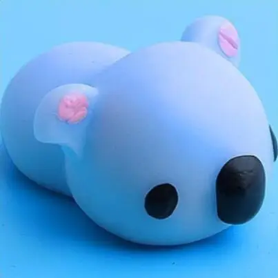 Мягкая игрушка в виде животного, сжимающая Моти, антистрессовый мяч, мягкий, липкий, милый, забавный подарок - Цвет: 11 Blue bear