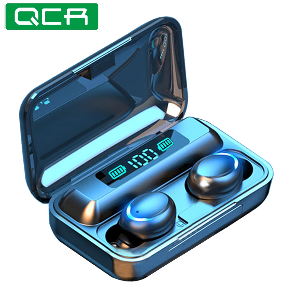 F9 5 TWS 5,0 Drahtlose Kopfhörer 8D Bass Stereo In Ear Bluetooth Kopfhörer Ohrhörer Headset Mit Mikrofon Lade Fall