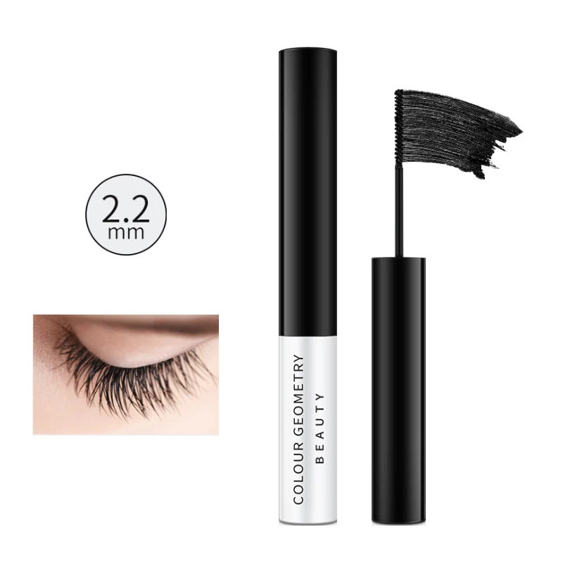 Cool Black Mascara Waterproof Long Curling Is Not Easy To Smudge Long And Fine Lasting Natural Fine Brush Head Eye Cosmetic
