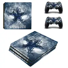 PS4 Pro Dallas Cowboys sticker s PS 4 Play station 4 Pro стикер кожи Pegatinas для playstation 4 Pro консоль и контроллер
