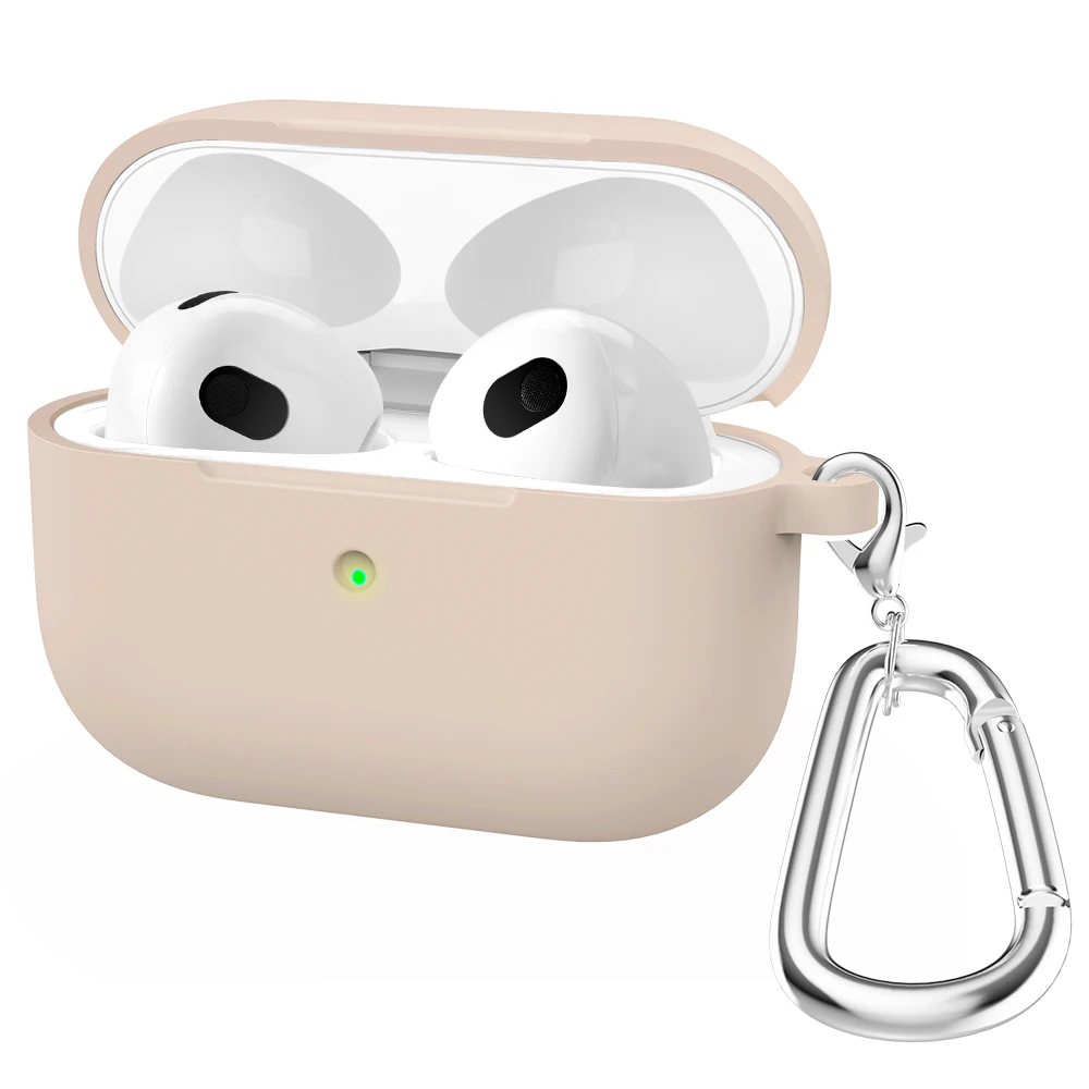 Thicken Liquid Silicone Case For Airpods 3 Soft Shockproof Anti-scratch Dust Proof Earphone Full Protection Cover | Электроника