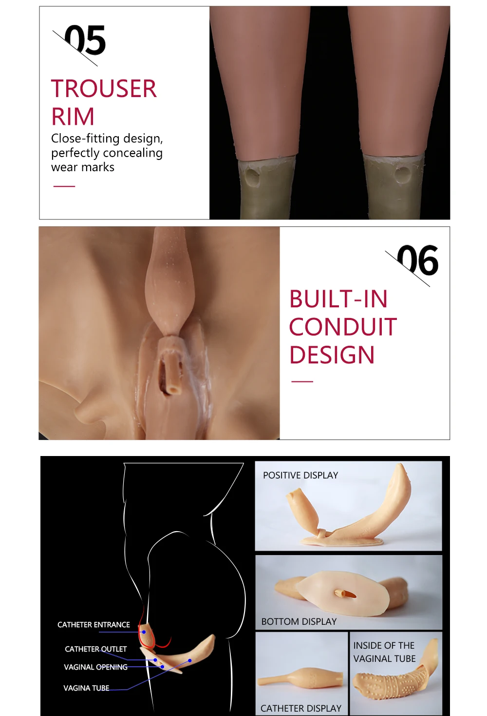 7th Generation Fake Vagina Underwear Gay Crossdresser Transgender Shemale Cosplay Drag Queen Silicone Realistic Vagina Panties (19)