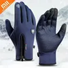 Xiaomi hiver gants thermiques imperméable à l'eau coupe-vent Sports de plein air chaud gants de cyclisme doigt complet écran tactile gant hommes femmes ► Photo 1/6