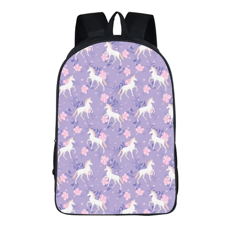 

UPGRADED VERSION Backpack Unicorn Horse Pattern Kids Backpack Mochila Infantil Ralph School Bag Cartoon Children's Backpack