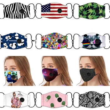 

1pcs Fashion Face Mask For Woman Man New Anti-Dust Anti Pollution Washable Mask Cloth Activated Carbon PM2.5 filter Fespira