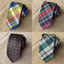 Мужской галстук Модный Полосатый Классический галстук в горошек повседневные официальные галстуки для мужчин клетчатая галстук-бабочка галстук свадебный подарок тонкие галстуки