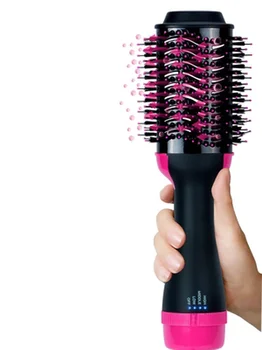 

Professional Hair Dryer Brush 2 In 1 Hair Straightener Hairdressing Curling Hair Dryer Generator Straightener Styling Tools