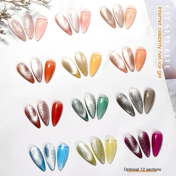 

Nail Gel Shining Spar Cat Eye Gel Polish Ice Penetration Variety Manicure Glitter Phototherapy DIY UV Nail Gel