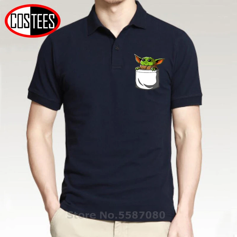 Cutie Pocket Baby Yoda polo shirt Star 