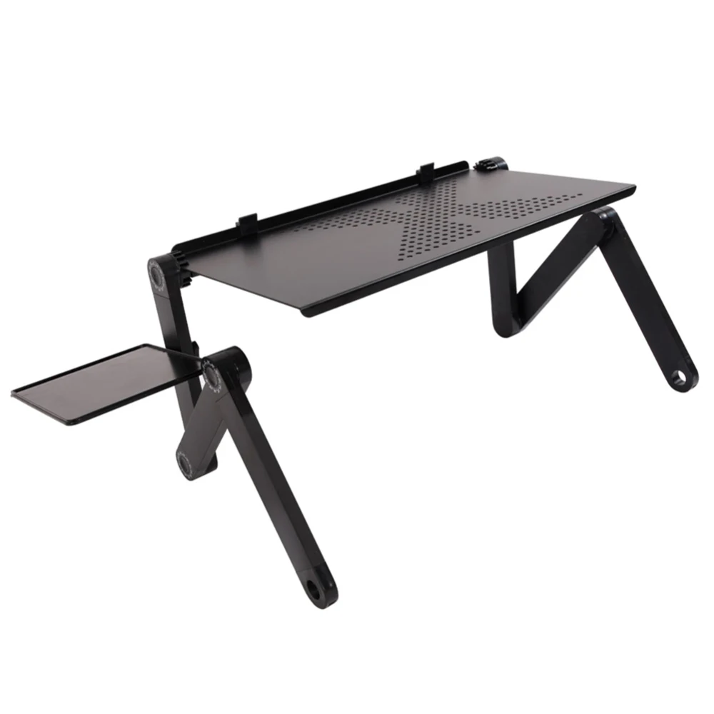 Регулируемый стол для компьютера стол складной ноутбук стенд Противоскользящий кровать лоток с мышкой доска конвентиент для дома работы 42*26 см