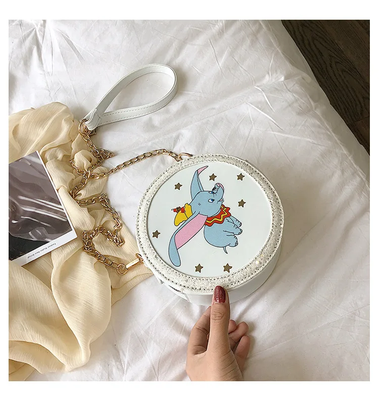 Disney Dumbo мультфильм леди сумка через плечо pu женская модная сумка Минни сумка для покупок Подарочная Одежда для куклы