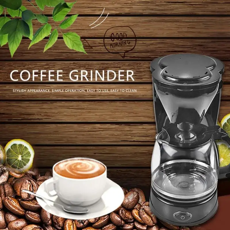 Cm-806) новая бытовая электрическая кофемашина офисная капельная Кофеварка кофейник, чайник легкая чистка кофемолочная машина