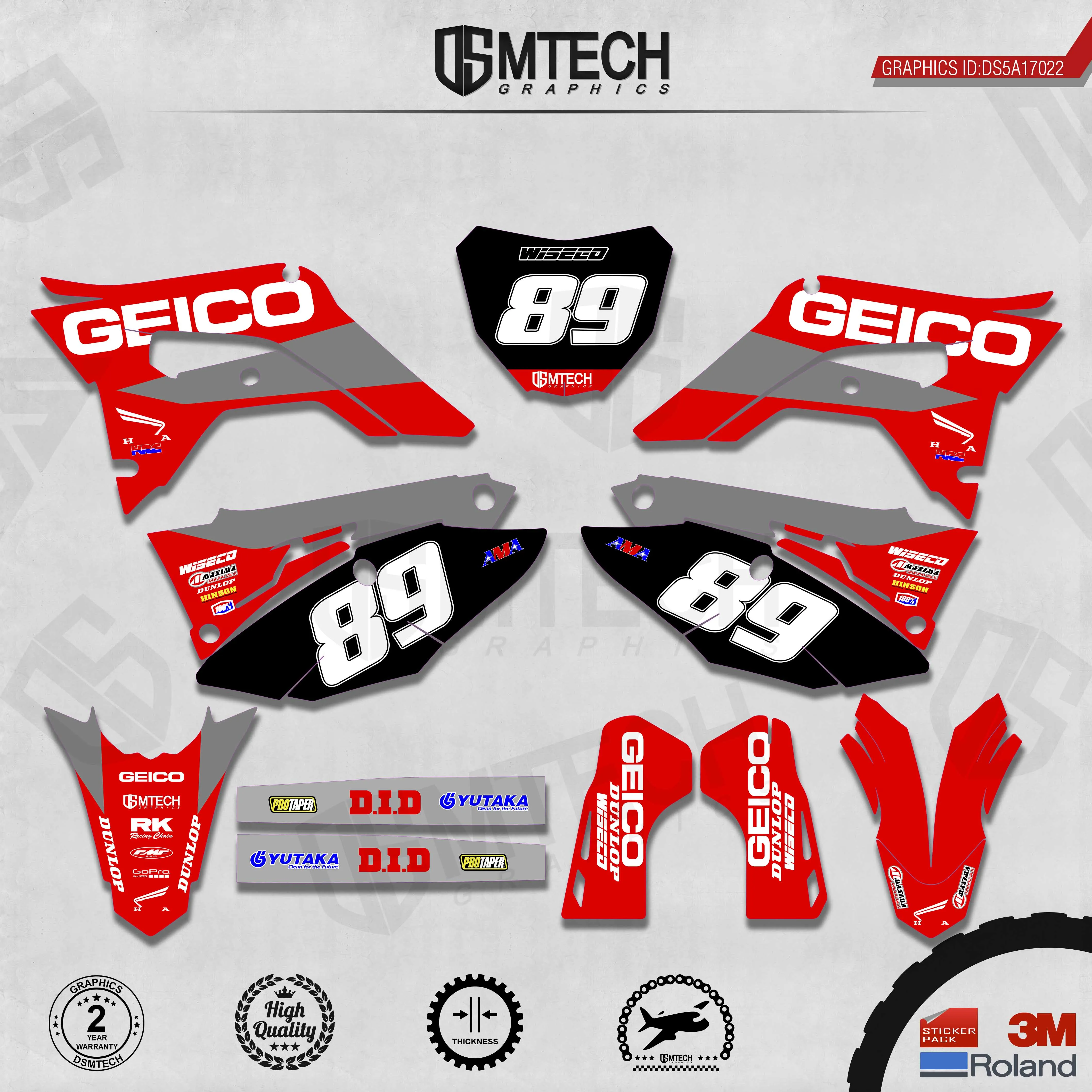 DSMTECH Фотообои наклейки 3M пользовательские для 2018-2020 CRF250R 2017 2018 2019-2020 CRF450R 022 |