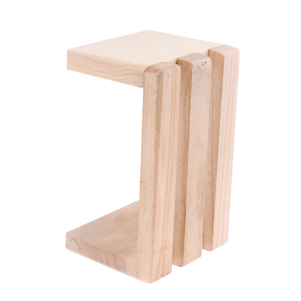 3 Pcs Wood Foot Step Stool Platform For Feet Spa Bath Barrel Bucket Toilet Seat Under Desk