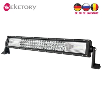 

weketory 22 inch LED Bar Rated 270W Actual 107W LED Work Bar Light for Tractor Boat OffRoad 4WD 4x4 Truck SUV ATV Driving 12V