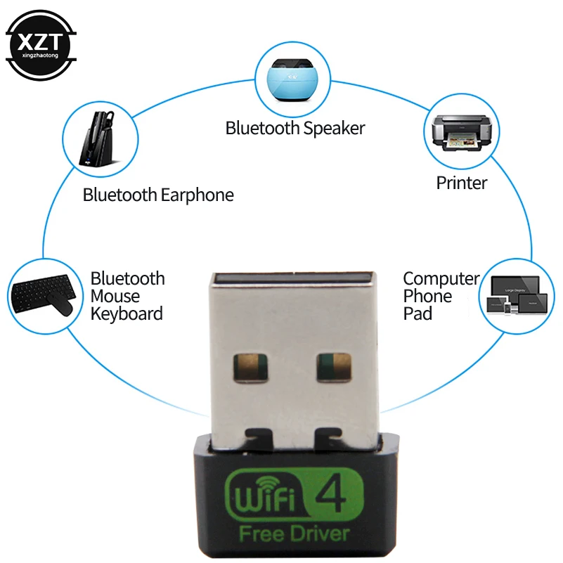 Wi Fi адаптер 150 Мб/с 2 дБ для Windows XP Vista 7 8 1 10 AP PC|Сетевые карты| |