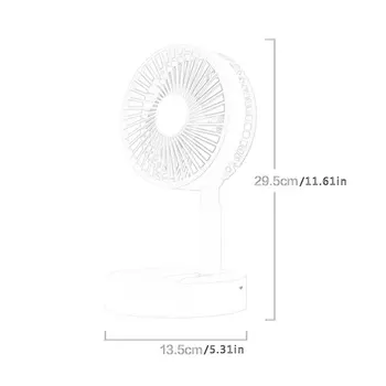 

Electric Fan Folding Telescopic Floor Fan Desktop Fan Desktop Air Conditioner Cooler For Office Household Travel
