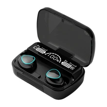M10 Waterproof Headsets TWS Wireless Headphones Bluetooth 5 1 Earphones HIFI Stereo 2000MAh Charging Box