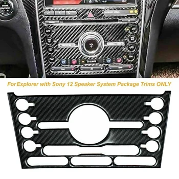 

Car Console Carbon Fiber Panel Center For Ford Explorer Black Adhesive