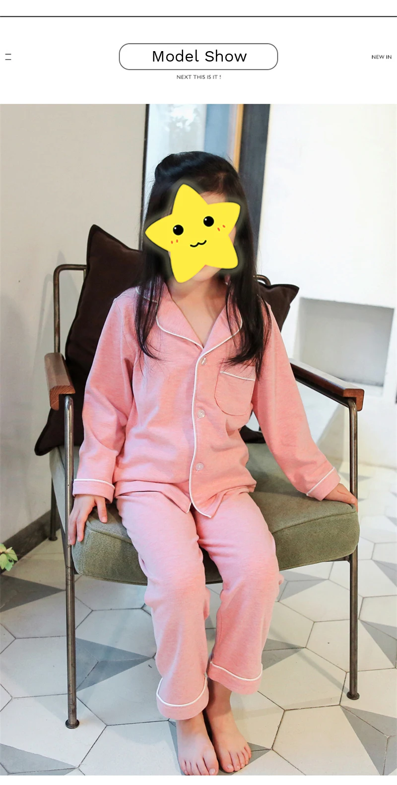 Детский Пижамный костюм; детская одежда для сна; пижамные комплекты для малышей; Милая хлопковая одежда для сна с длинными рукавами для девочек; одежда для детей