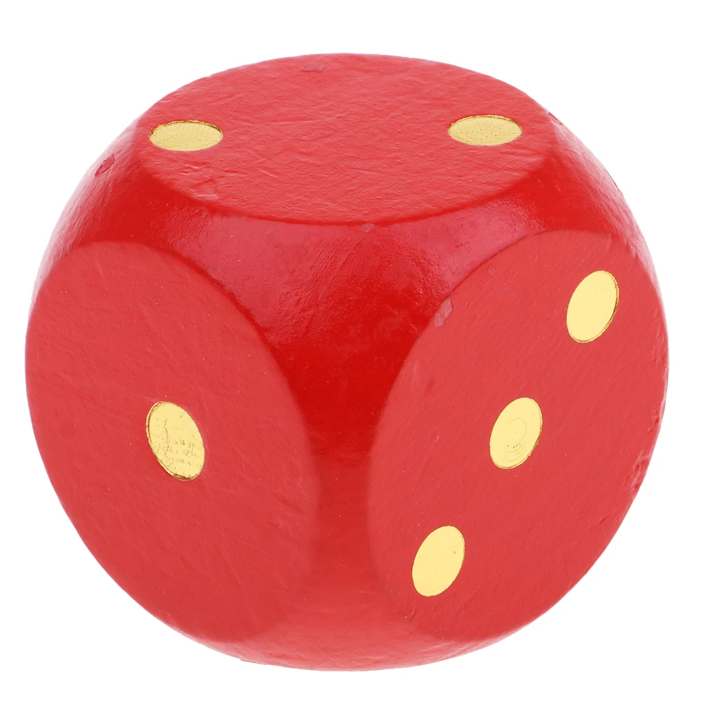 Large Wooden Dice Outdoor Game Party Toys Children Teaching Project 5cm