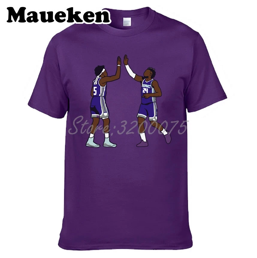 16 Мужская футболка Sacra men to new star Deaaron Fox 5 x Buddy Hield 24 одежда футболка мужская футболка с круглым вырезом W19102003 - Цвет: 16
