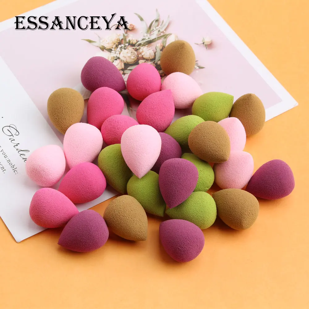 30Pcs-Waterdorp ESSANCEYA 30 шт./упак. мини макияж губка брелок в виде тыквы в виде капли воды, Форма тональный крем Мягкий макияж затяжек смешанные Цвет косметическая губка - Цвет: 30Pcs-Waterdorp