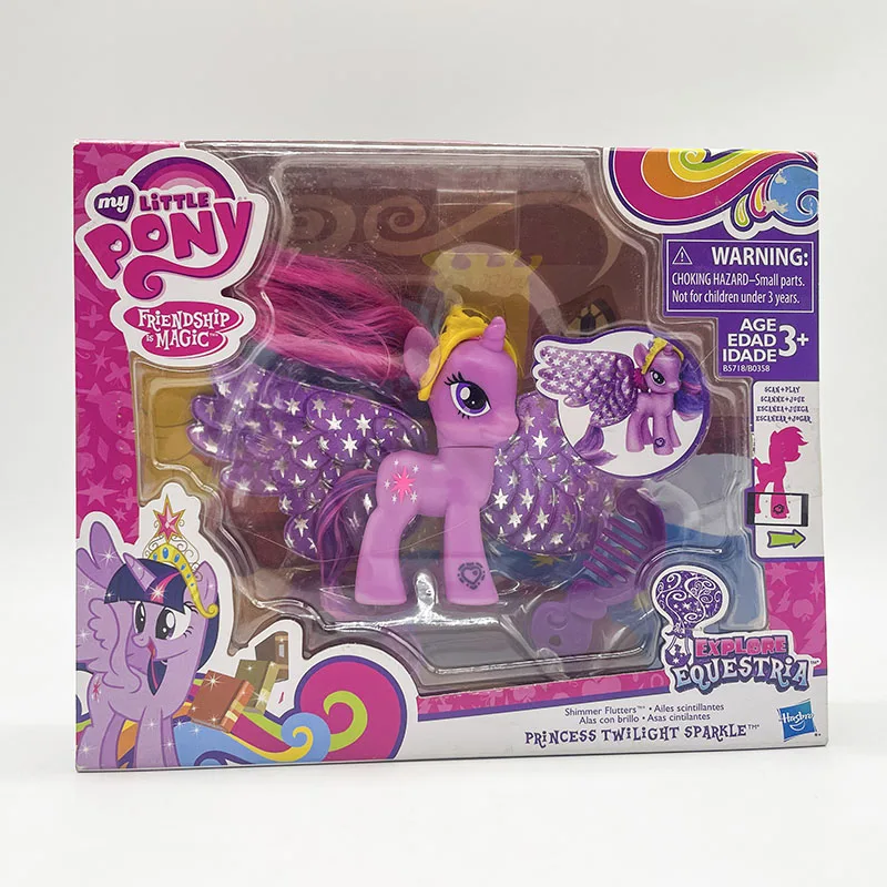 Фигурки персонажей аниме Hasbro My Little Pony исследуют вертушки Искрящиеся Аниме