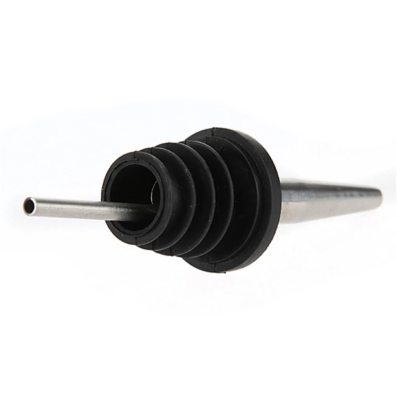 6Pcs Stainless Steel Spirit Wine Bottle Pourer Stopper Free Flow Liquor Cocktail