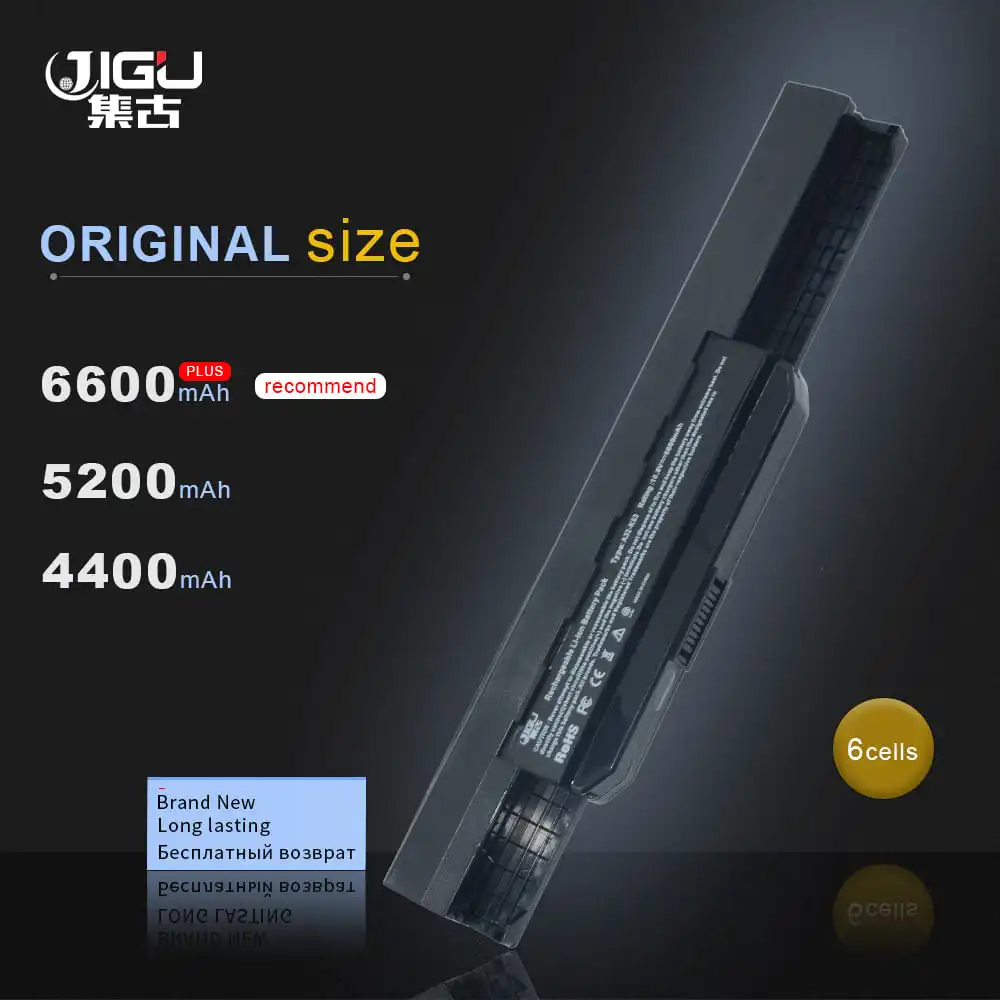 JIGU Laptop Battery For Asus A53B A53E A54C A54H A83B K43B K43E K53B K53E K53Z P43S P53F P53E P53J P53S X43U X43T X43V 6 CELLS|laptop battery|battery