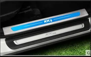 Добро пожаловать педаль подходит для Kia KX5 арматура, для KX5 нержавеющая сталь Добро пожаловать педаль специальные декоративные аксессуары - Название цвета: Built-in 4 tablets