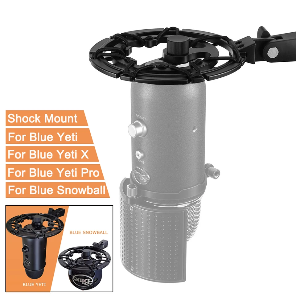 Blue Yeti Shock Mount Alloy Shockmount Reduces Vibration Noise