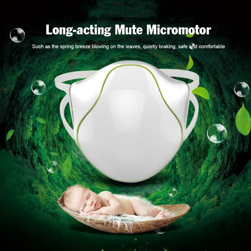 

N95 High-efficiency Filtration Electric Mask Four-layer Anti-haze/flu Protective Face Mask Respirator With 2pcs Replace Filters