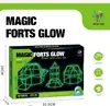 Kids Construction Fort Blocks Building Castles Tunnels Tents Kit DIY 3D Play House Building Toys For Boys Girls Christmas Gift 1
