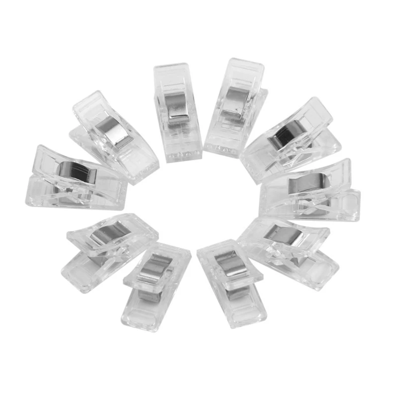 

Tweezers Sewing Arts Quilting Bandage Plastic Clips 50pcs Clear