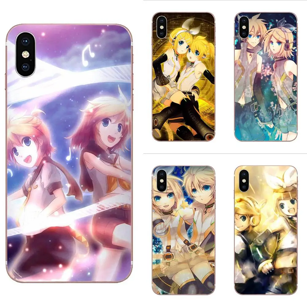 Мягкий модный чехол для телефона Apple iPhone 4 4s 5 5C 5S SE 6 6S 7 8 Plus X XS Max XR кагамине Рин