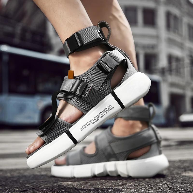 Unisex Height Increase High Top Sandals Men Gladiator Sandals Outdoor