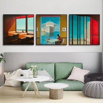 

David Hockney A Bigger Splash Artist Custom Fresh with swimming pool Home Decoration Canvas Poster No FRAME