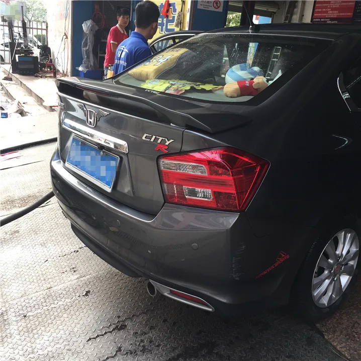 Спойлер для Honda City высококачественный спойлер из АБС материала заднего крыла