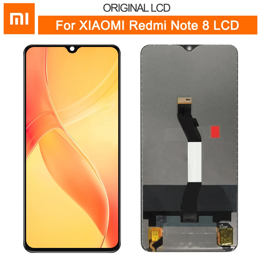 Для 6," Xiaomi Redmi Note 8 Redmi Note8 ЖК-экран рамка+ сенсорный экран панель дигитайзер Замена