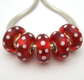 

JGWGT 1869 5X 100% Authenticity S925 Sterling Silver Beads Murano Glass beads Fit European Charms Bracelet diy jewelry Lampwork